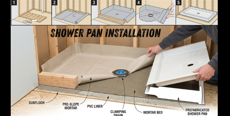Shower Pan Installation Explained: Step-by-Step Guide to Prevent Leaks, Improve Drainage, and Ensure Long-Lasting Performance
