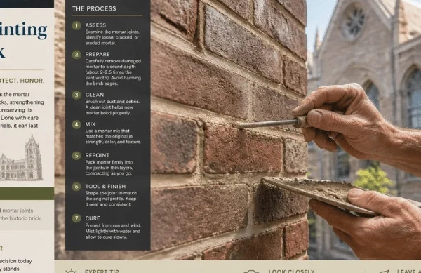 Repointing Brick: A Complete Guide to 7 Essential Steps for Strong, Long-Lasting Mortar Repairs
