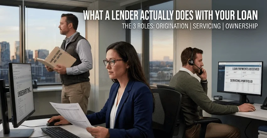 What a lender actually does with your loan 