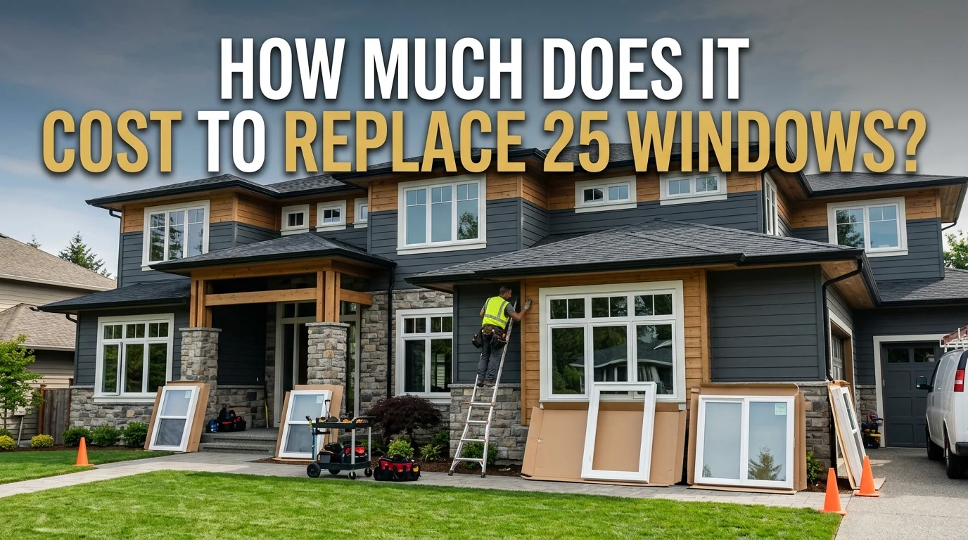 How Much Does It Cost to Replace 25 Windows in 2026? A Complete U.S. Homeowner Guide to Installation Prices, Materials, Labor, and Budget Planning